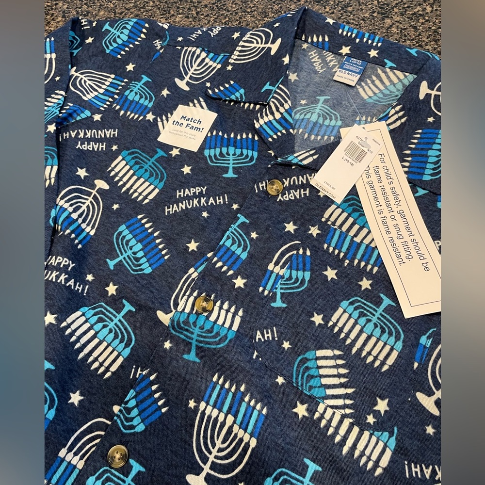 NWT boy or girl Hanukkah pajamas